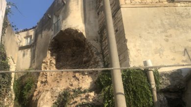 facciata - casa - crollo - modica