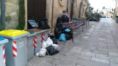 rifiuti - centri storici di Ragusa