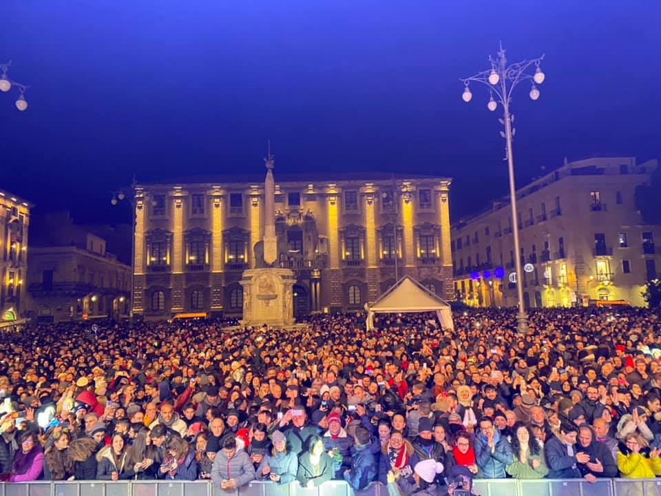 fine anno - piazza Duomo - Catania