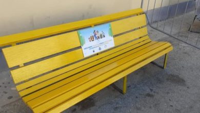 panchina gialla - internet - terrasini