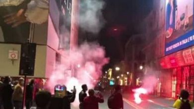 catania protesta con bombe carta