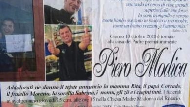 funerali piero modica