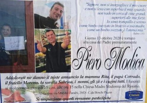 funerali piero modica
