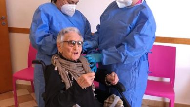 seconda dose vaccino - donna di 107 anni