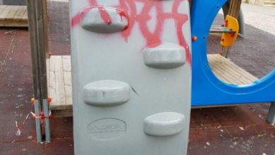 Villa comunale Vittoria - vandali