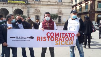 protesta - ristoratori - ragusa