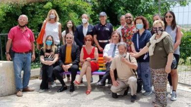 monterosso - panchina rainbow