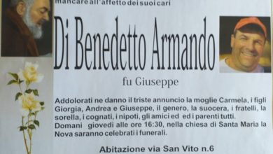 funerali - armando di benedetto