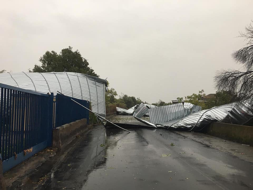 maltempo - divelto tetto