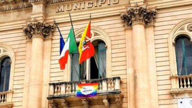 Scicli - bandiera Arcigay